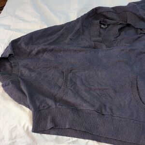 Prana Womens Hooded Kangaroo Pouch V-Neck Sweater